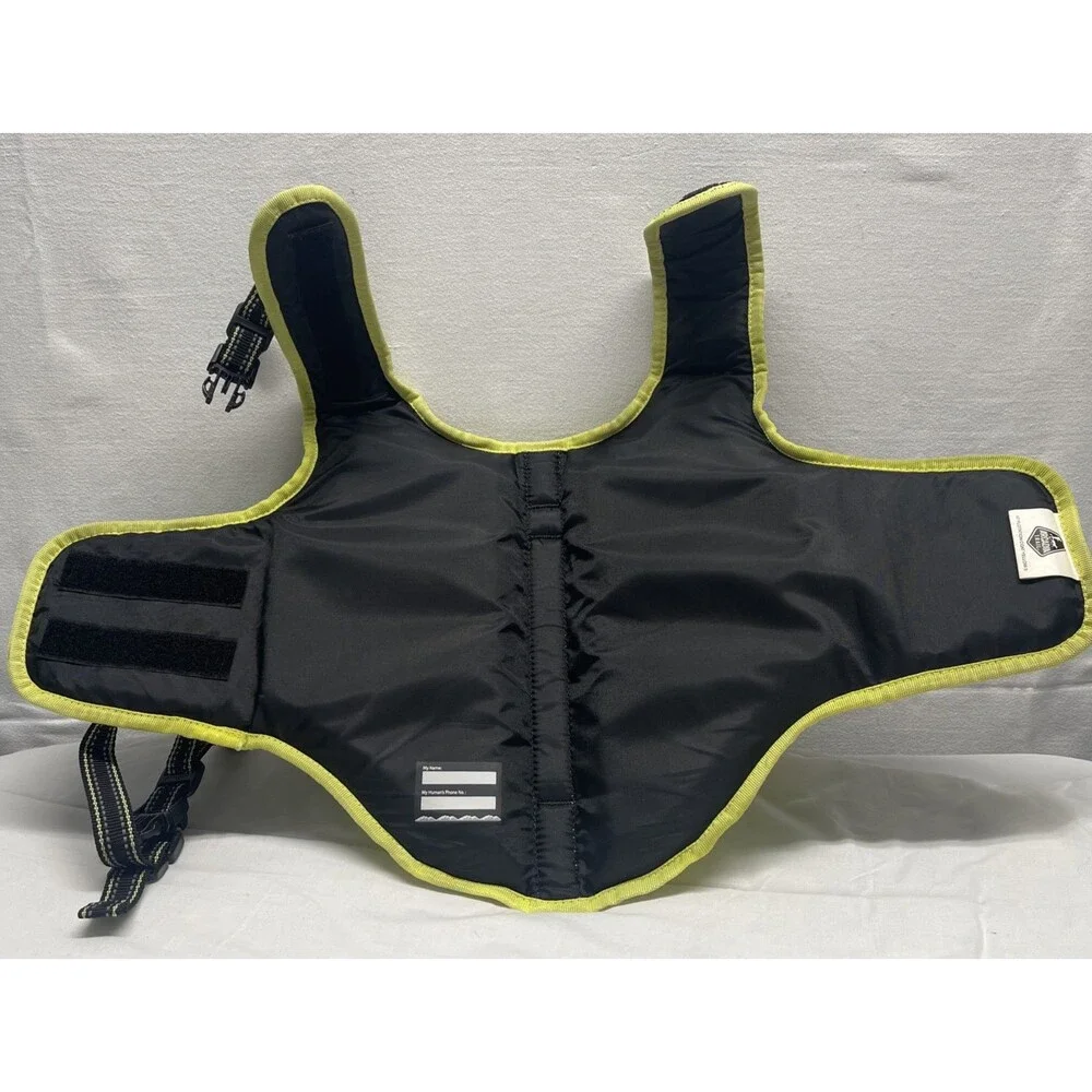 Arcadia Trail High Visibility Dog Life Jacket Flotation Aid Green SZ Medium EUC